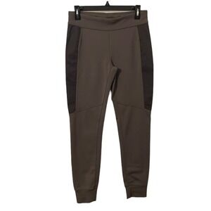 Free People Women's Gray/Brown‎ Legging Pant Faux Suede Side Panel Jogger Size S